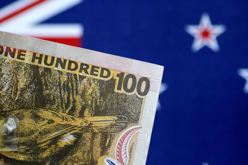 © Reuters. FILE PHOTO: A New Zealand Dollar note is seen in this picture illustration June 2, 2017. REUTERS/Thomas White/Illustration/File Photo