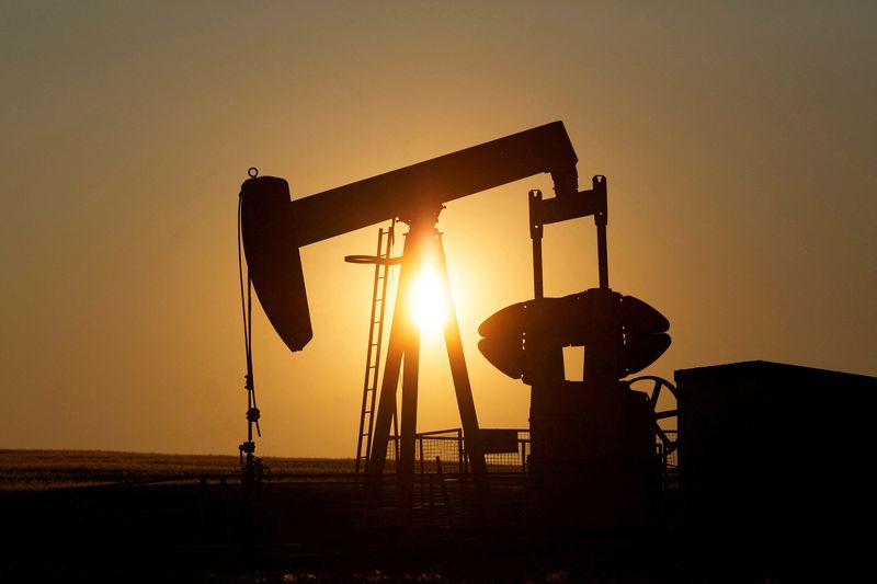 © Reuters. FILE PHOTO: An oil pump jack pumps oil in a field near Calgary, Alberta, Canada on July 21, 2014.  REUTERS/Todd Korol/File Photo/File Photo