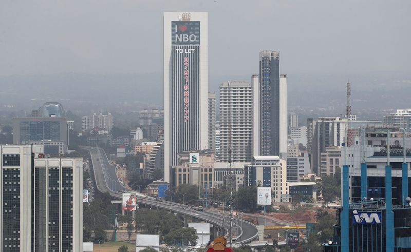 © Reuters. FILE PHOTO: General view of the Nairobi Expressway along Waiyaki Highway in Nairobi, Kenya February 18, 2022. The expressway is undertaken by the China Road and Bridge Corporation (CRBC) on a public-private partnership (PPP) basis. REUTERS/Thomas Mukoya/File Photo