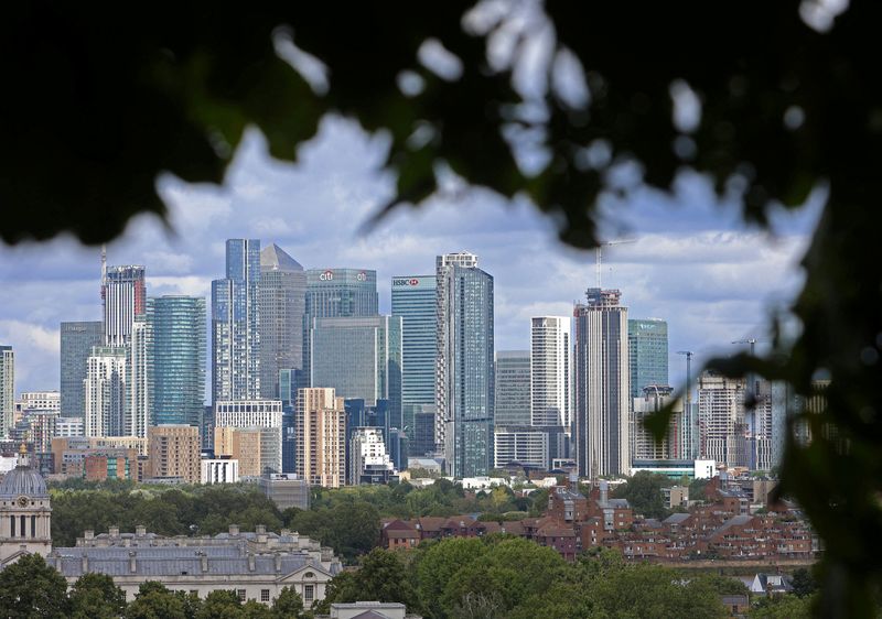 © Reuters. FILE PHOTO: A view of HSBC building in Canary Wharf financial district in London, Britain, August 1, 2023. REUTERS/Susannah Ireland/File Photo