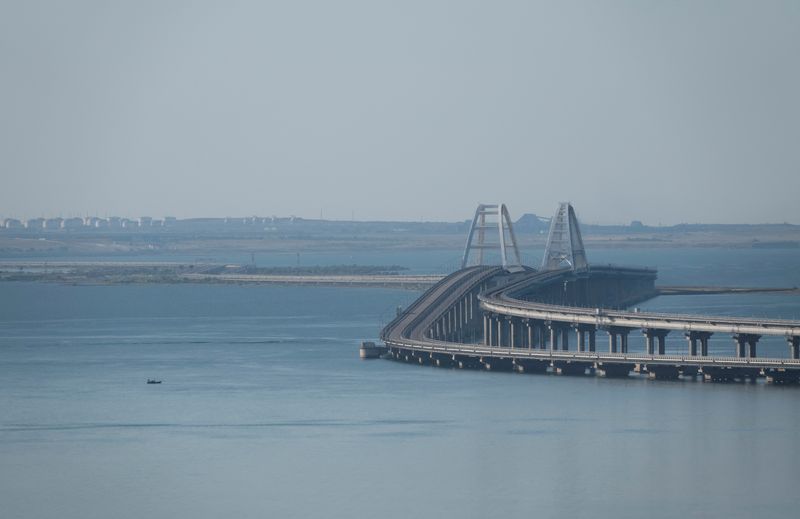 © Reuters. Kerch Strait, Crimea, July 17, 2023.  REUTERS