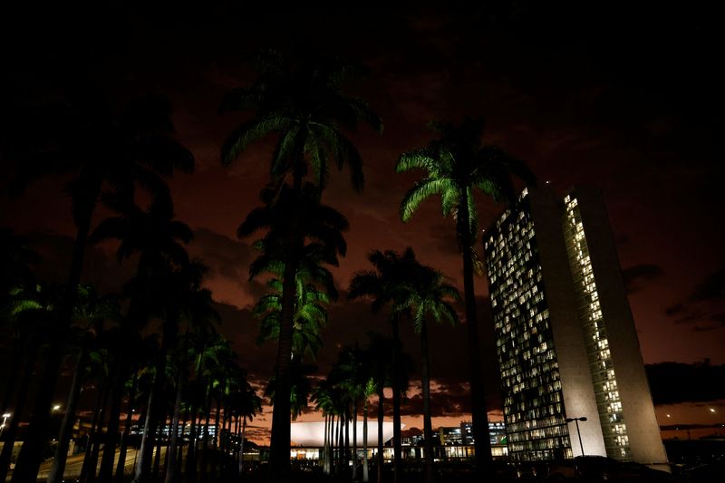 © Reuters. A general view of Brazil's National Congress during sunset in Brasilia, Brazil, June 11, 2024.  REUTERS/Adriano Machado/File Photo