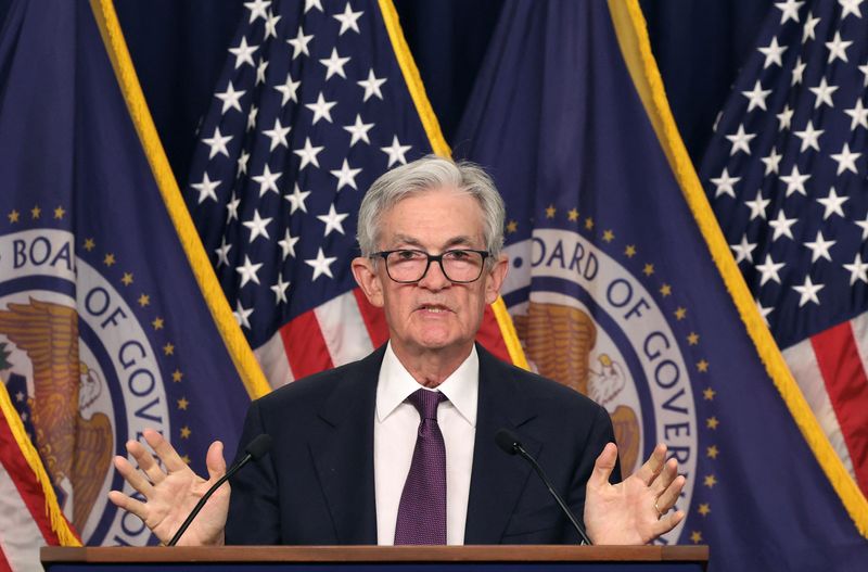 © Reuters. U.S. Federal Reserve Chair Jerome Powell speaks during a press conference where he announced the Fed had cut interest rates by a quarter point following a two-day meeting of the Federal Open Market Committee on interest rate policy in Washington, U.S., December 18, 2024. REUTERS/Kevin Lamarque