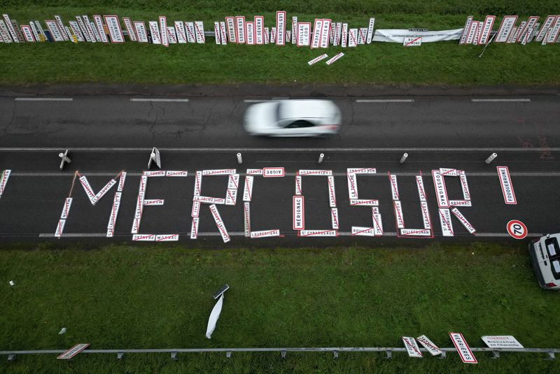 © Reuters. FILE PHOTO: A drone view shows the word