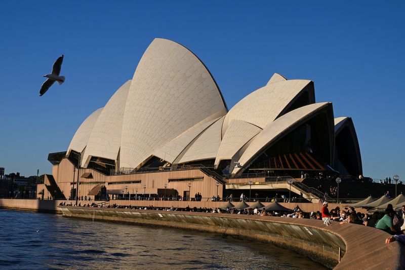 © Reuters. FILE PHOTO: A view of the Sydney Opera House, in Circular Quay, Sydney, Australia, May 14, 2024. REUTERS/Jaimi Joy/File photo