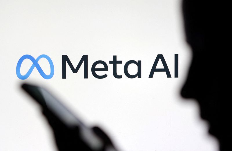 © Reuters. FILE PHOTO: Meta AI logo is seen in this illustration taken September 28, 2023. REUTERS/Dado Ruvic/Illustration/File photo