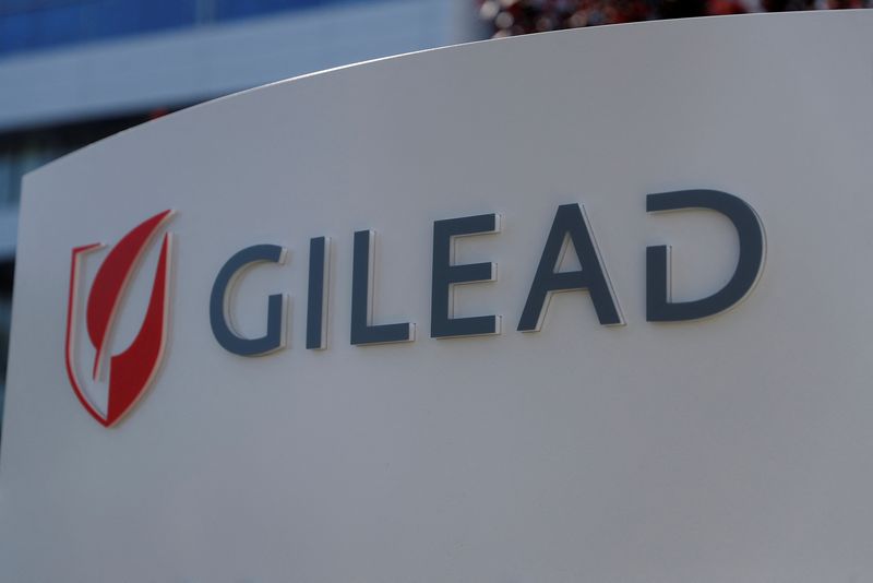 © Reuters. FILE PHOTO: A Gilead Sciences, Inc. office is shown in Foster City, California, U.S. May 1, 2018. REUTERS/Stephen Lam/File Photo