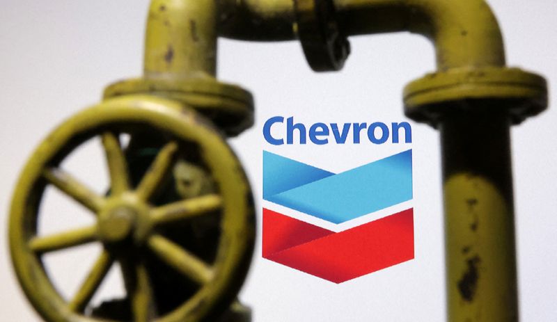 © Reuters.  FILE PHOTO: Chevron logo is seen in this illustration taken, October 23, 2023. REUTERS/Dado Ruvic/Illustration/File Photo