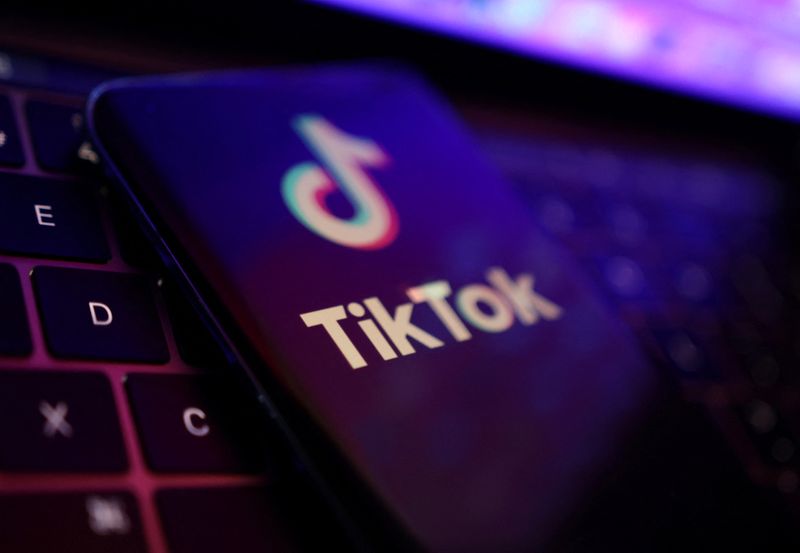 © Reuters. FILE PHOTO: TikTok app logo is seen in this illustration taken, August 22, 2022. REUTERS/Dado Ruvic/Illustration/File Photo