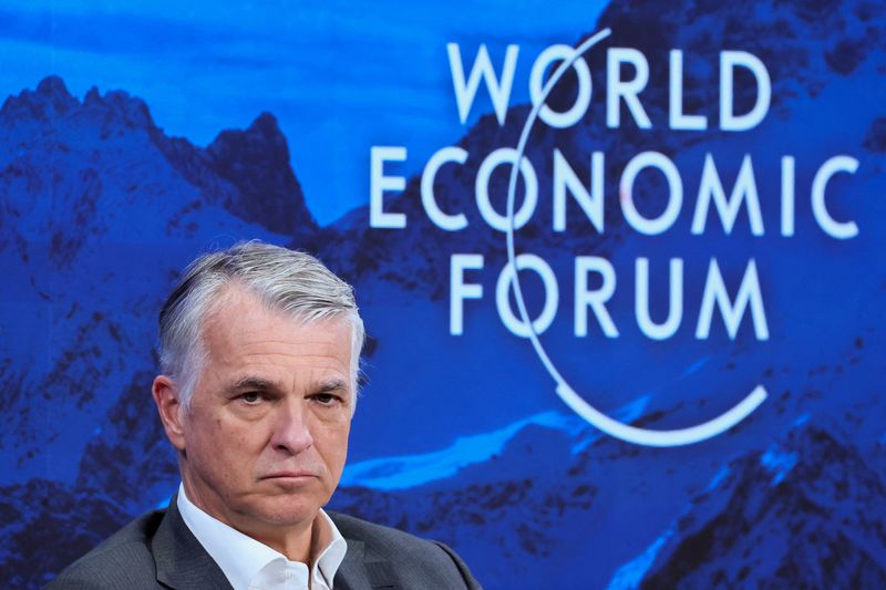 © Reuters. FILE PHOTO: Sergio P. Ermotti, Group CEO of UBS, attends the 54th annual meeting of the World Economic Forum in Davos, Switzerland, January 17, 2024. REUTERS/Denis Balibouse/File Photo