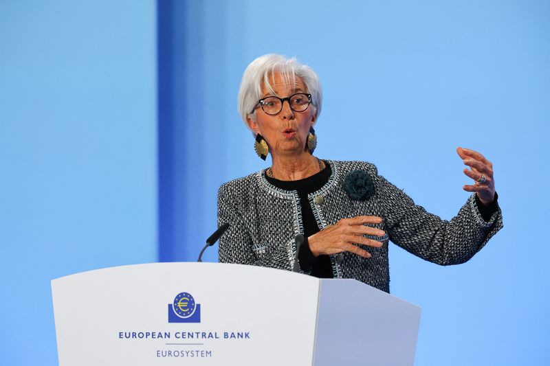 © Reuters. European Central Bank (ECB) President Christine Lagarde addresses the media following the Governing Council's monetary policy meeting at the ECB headquarters in Frankfurt, Germany, December 12, 2024.  REUTERS/Kai Pfaffenbach/File Photo