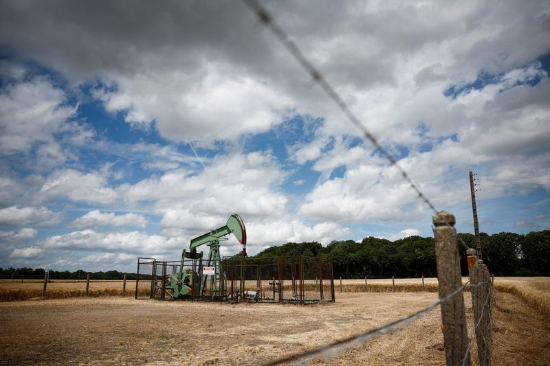 © Reuters. FILE PHOTO: A pumpjack operates at the Vermilion Energy site in Trigueres, France, June 14, 2024. REUTERS/Benoit Tessier/File photo