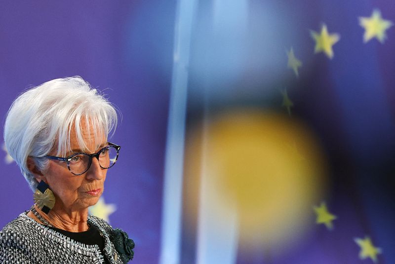 © Reuters. FILE PHOTO: European Central Bank (ECB) President Christine Lagarde addresses the media following the Governing Council's monetary policy meeting at the ECB headquarters in Frankfurt, Germany, December 12, 2024.  REUTERS/Kai Pfaffenbach/File Photo